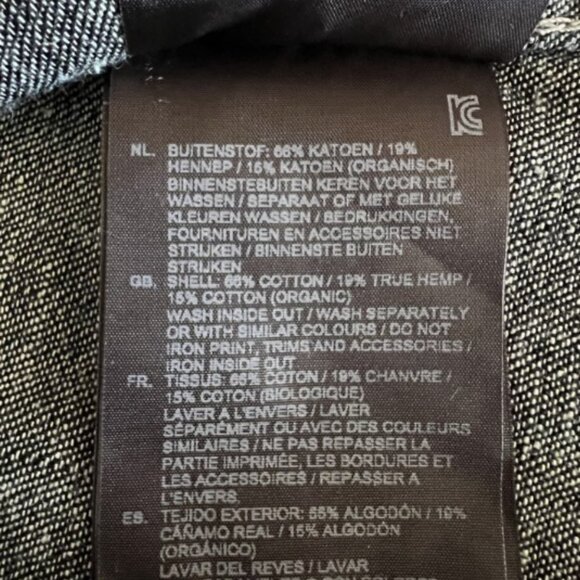 G-Star men's shirt M dark blue denim L/S slim fit zip pocket New without Tag - Picture 13 of 13